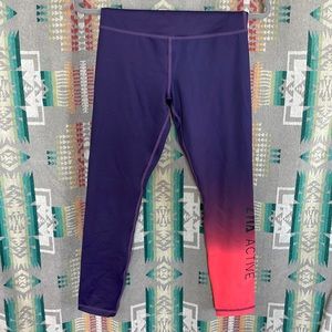ZYIA light n tight purple/pink ombré leggings